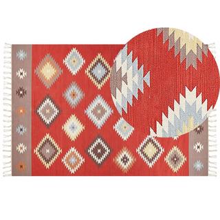 Beliani Tapis en Coton Traditionnel LORUT  