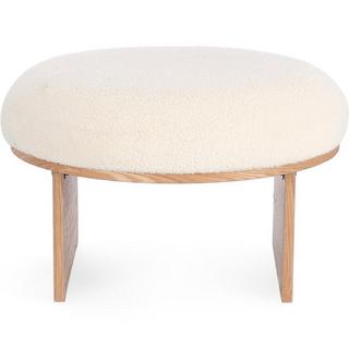 mutoni Tabouret Annuska blanc naturel rond 61  