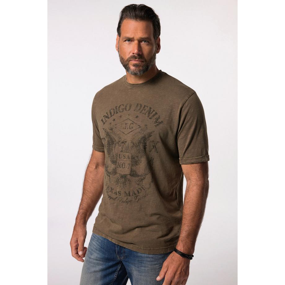 JP1880 Halbarm Vintage Look Print T-Shirt  