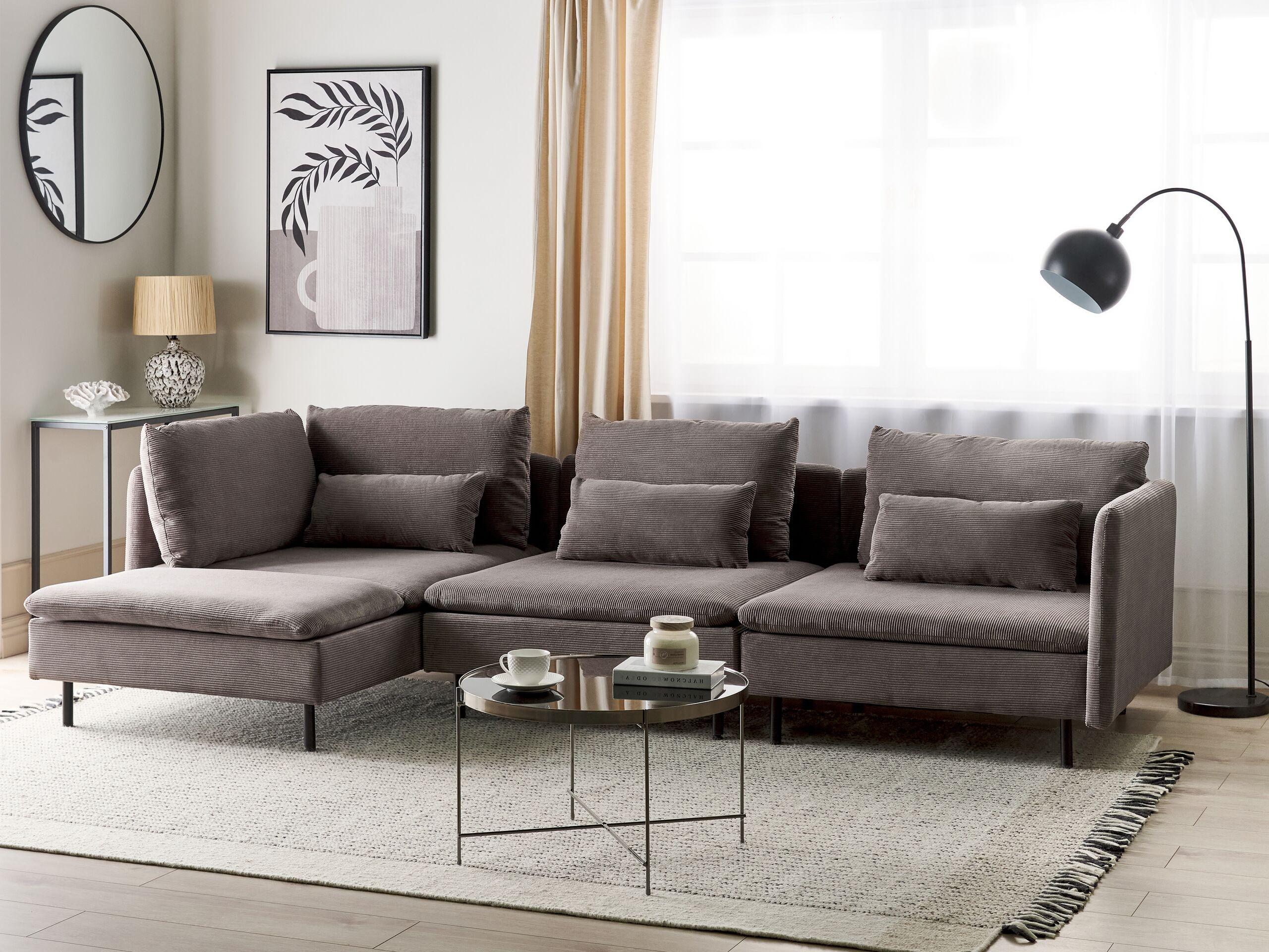 Beliani Modulsofa aus Cord Modern EGERIS  