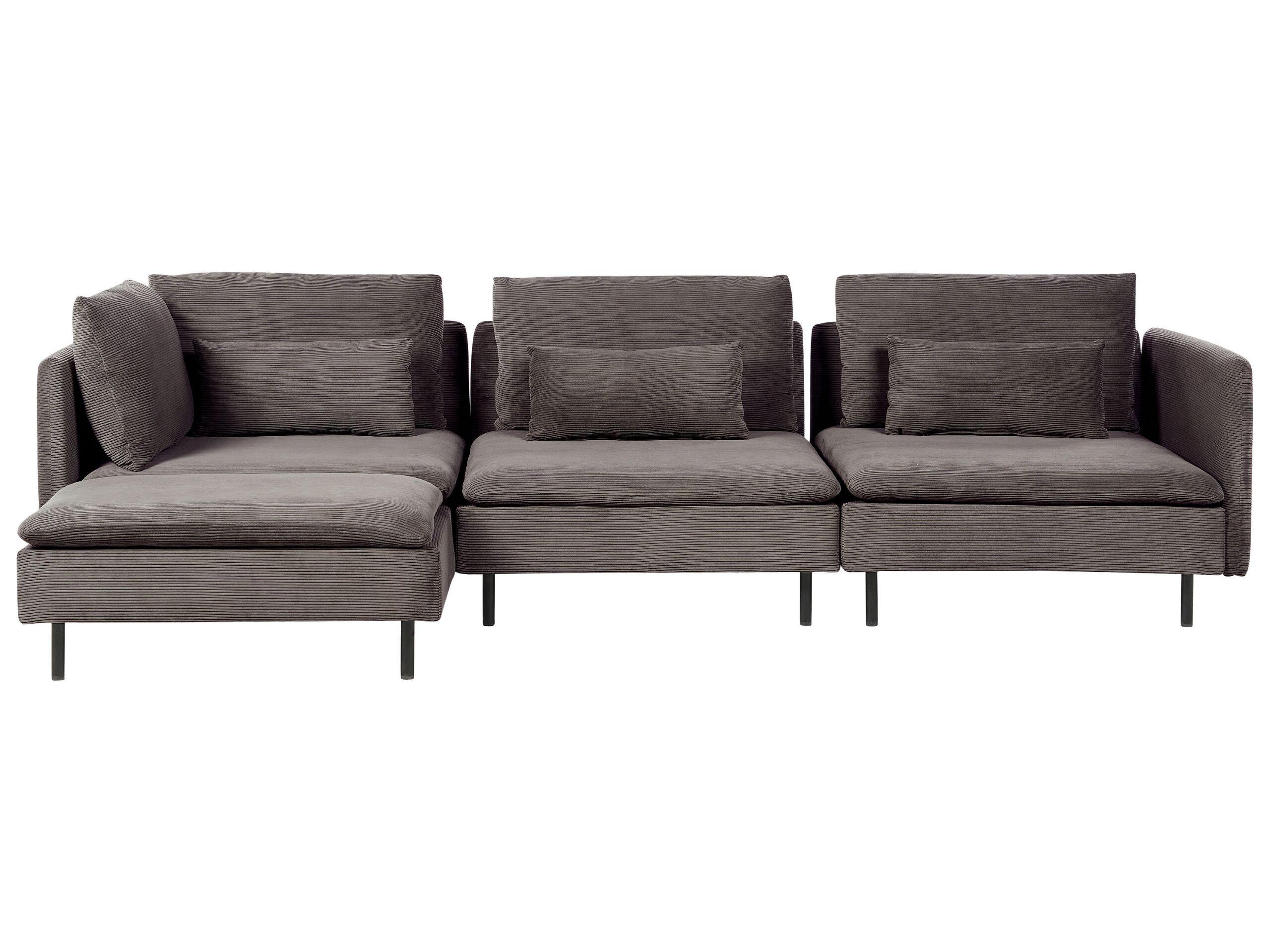 Beliani Modulsofa aus Cord Modern EGERIS  