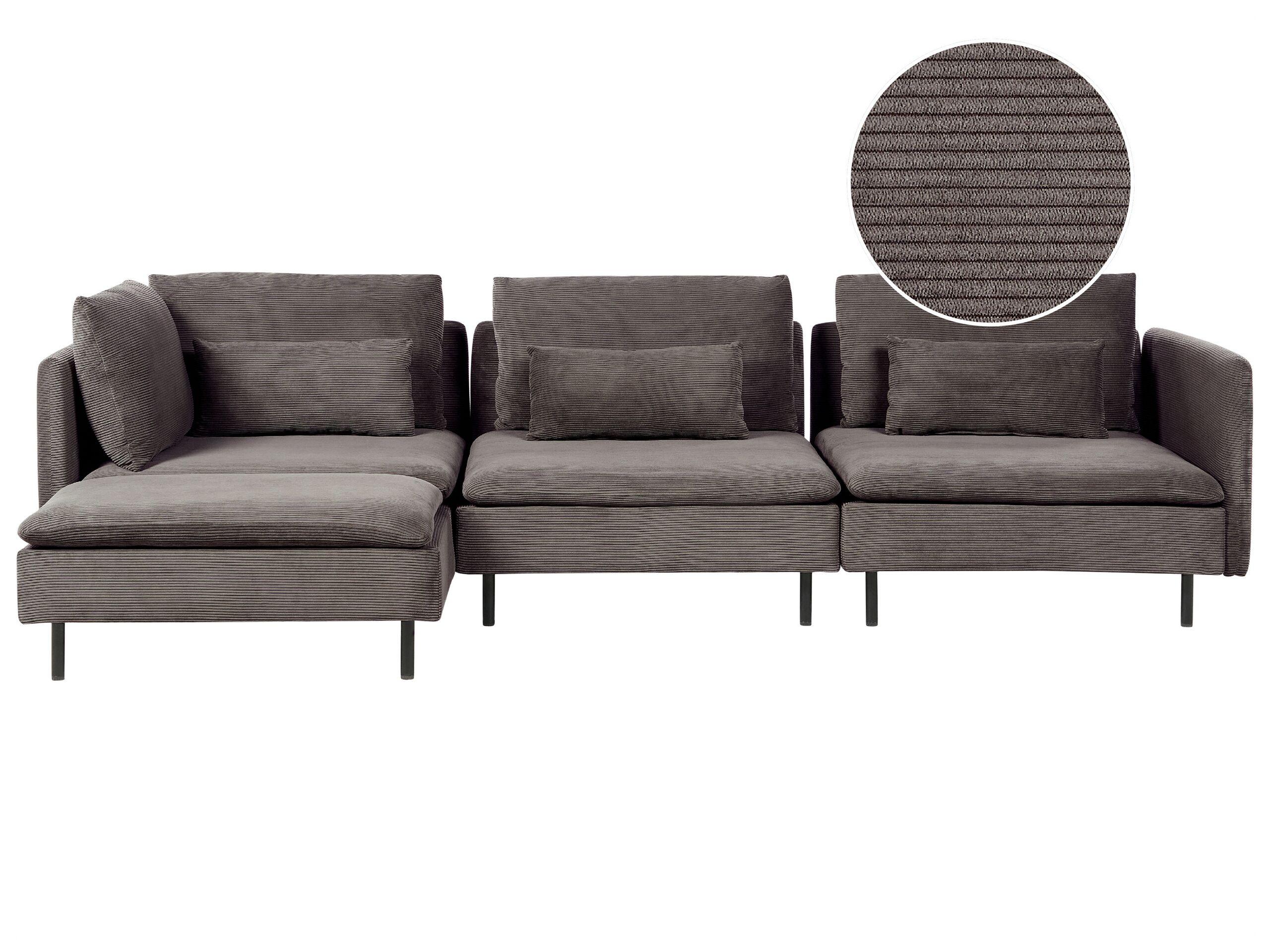 Beliani Modulsofa aus Cord Modern EGERIS  