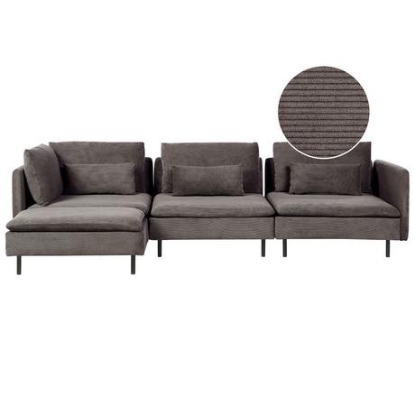 Beliani Modulsofa aus Cord Modern EGERIS  