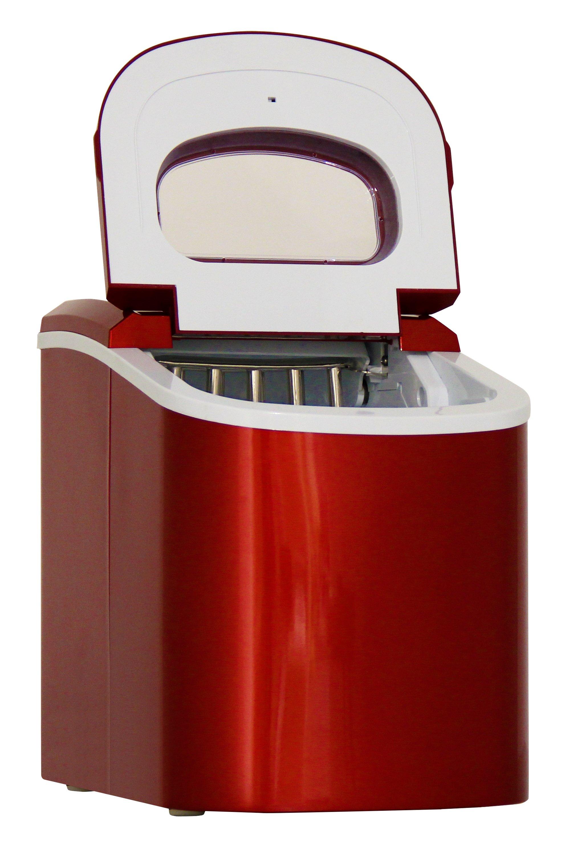 Weber Home Kibernetik EW12R Macchina per la produzione di cubetti di ghiaccio integrata/indipendente 12 kg/24h 100 W Rosso  