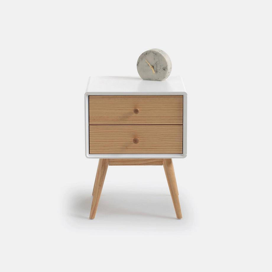 La Redoute Intérieurs Nachttisch JIMI mit 2 Schubladen  