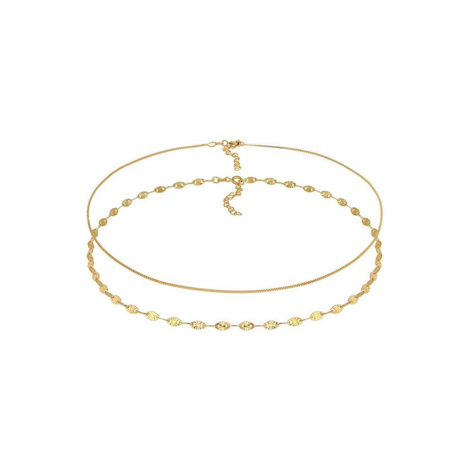 Elli  Halskette Choker Venezianer Plättchen 2Er Set 