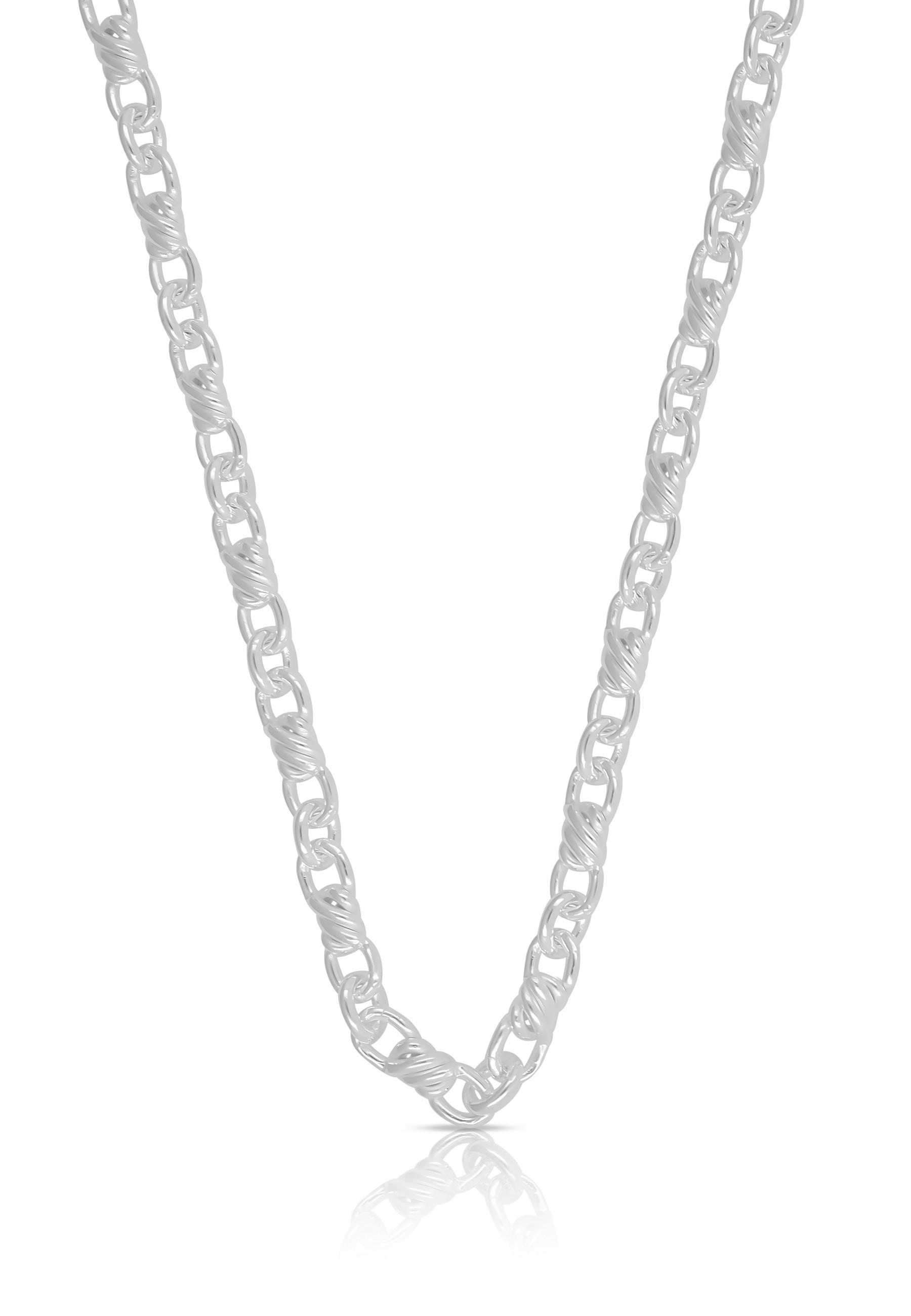 MUAU Schmuck  Collier Twisted Silber 925, 4.7mm, 50cm 