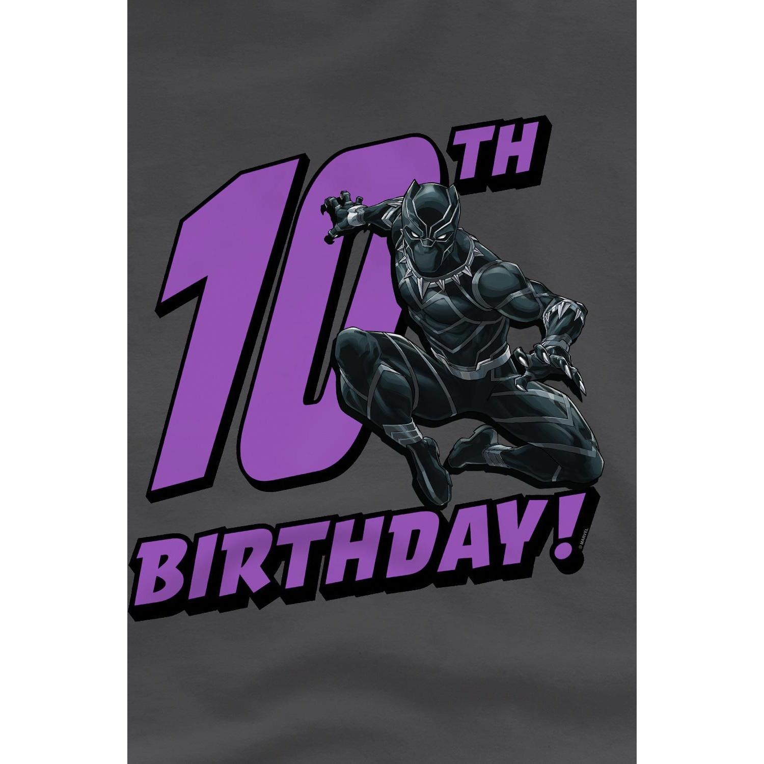 Black Panther  TShirt  10. Geburtstag 