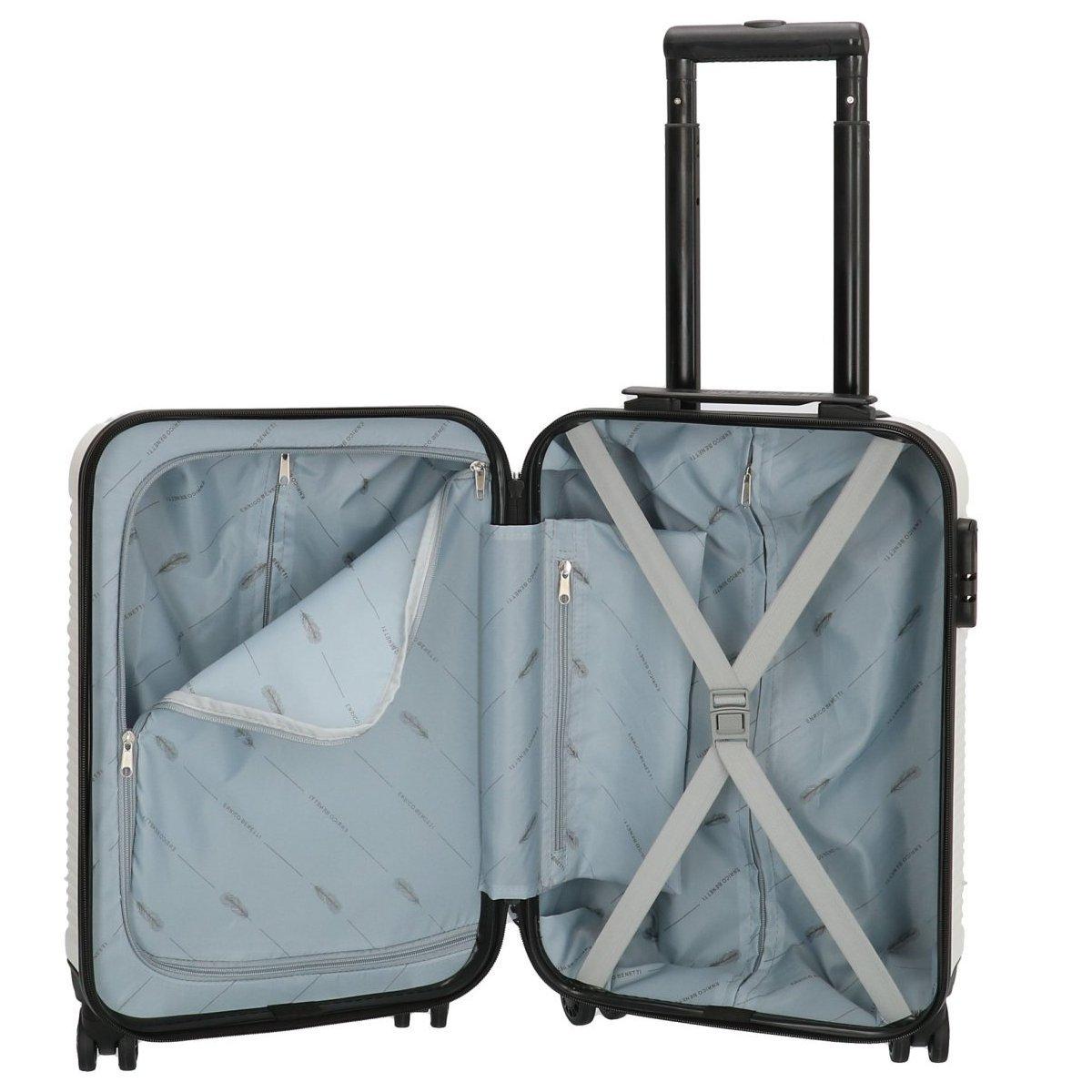 Enrico Benetti  Louisville Hand Luggage Trolley Blanc 