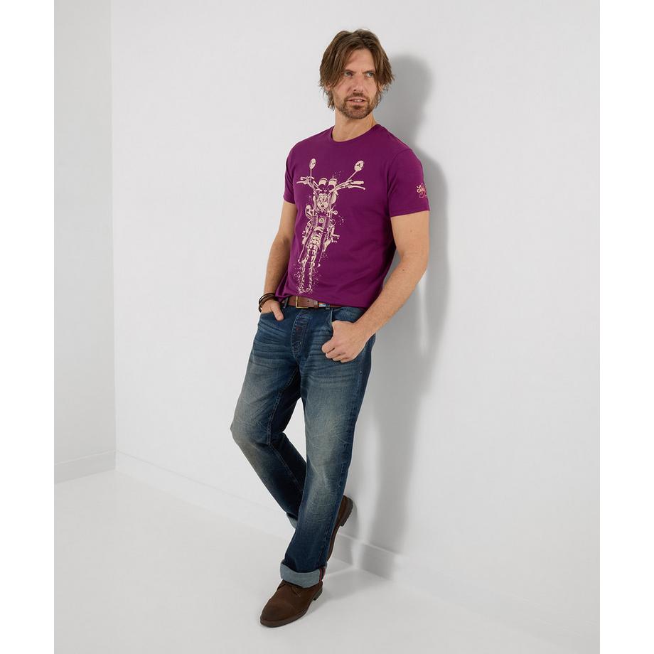 Joe Browns T-Shirt mit geskizztem Motorrad Print  