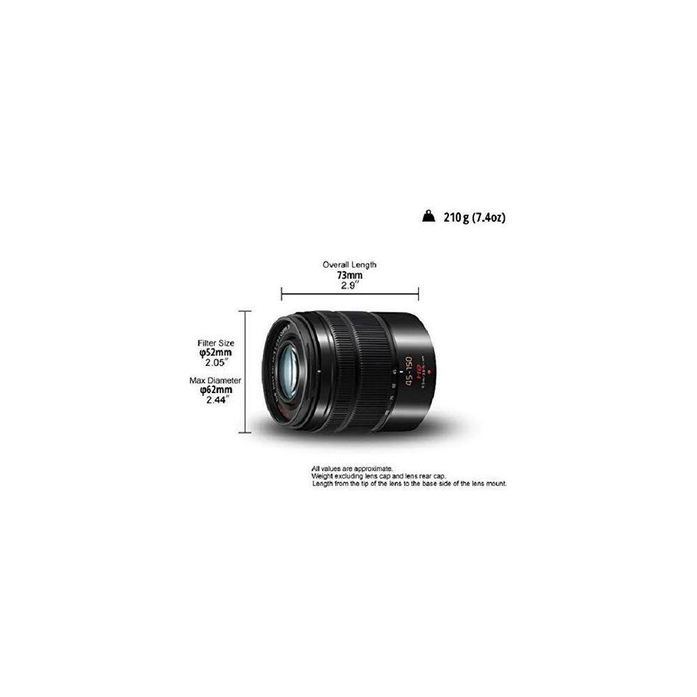 Panasonic  PANASONIC LUMIX G VARIO 45-150MM OIS MILC TELEOBIETTIVO NERO 