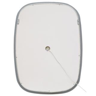 Beliani LED-Badezimmer-Spiegel aus Aluminium Minimalistisch BERGERAC  