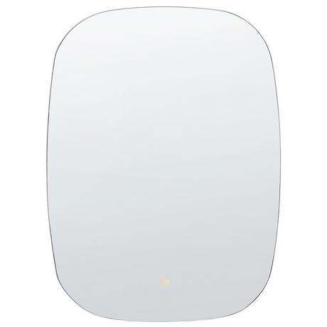 Beliani LED-Badezimmer-Spiegel aus Aluminium Minimalistisch BERGERAC  