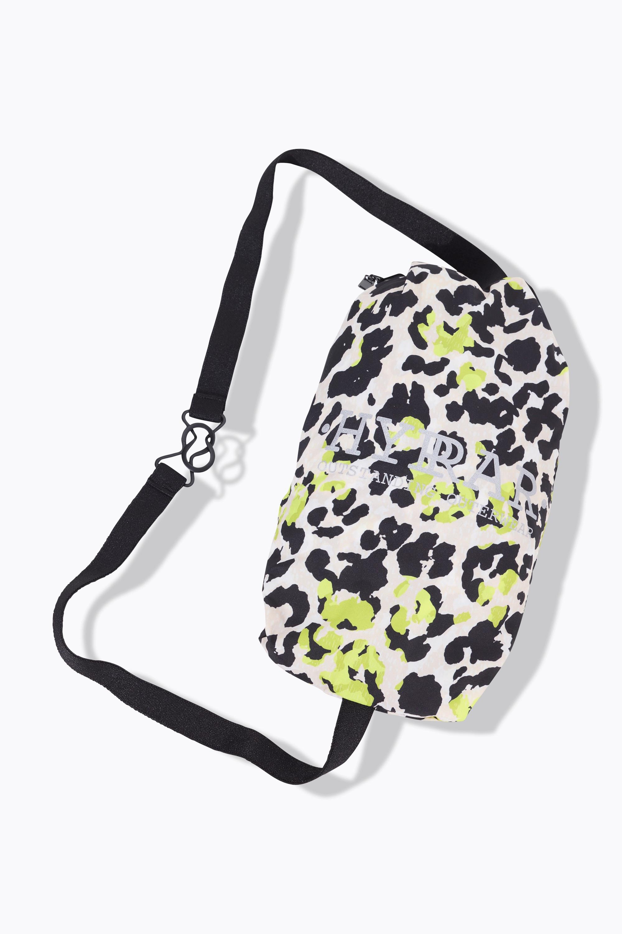 Ulla Popken Giacca antipioggia leggera stampa leopardata impermeabile cerniera a doppio cursore  