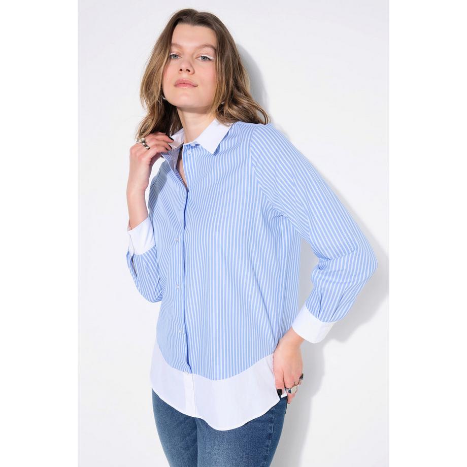 Studio Untold Chemisier Rayures Effet Superposition Manches Longues  