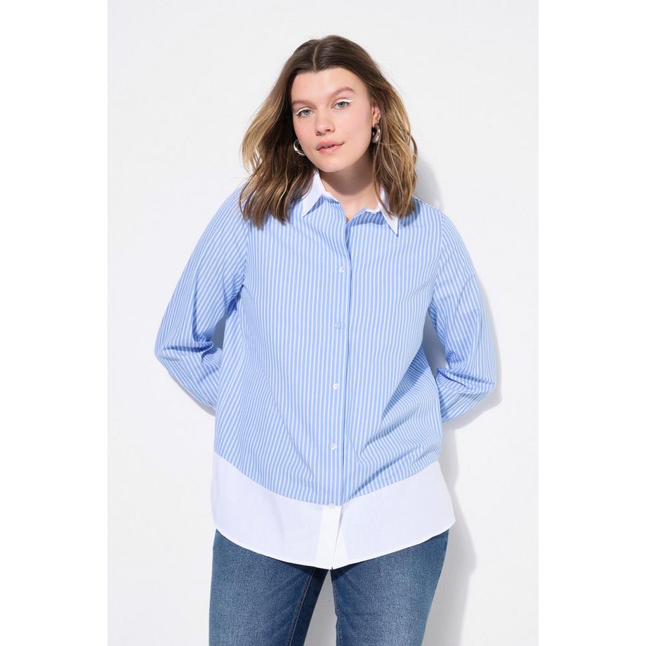 Studio Untold Chemisier Rayures Effet Superposition Manches Longues  