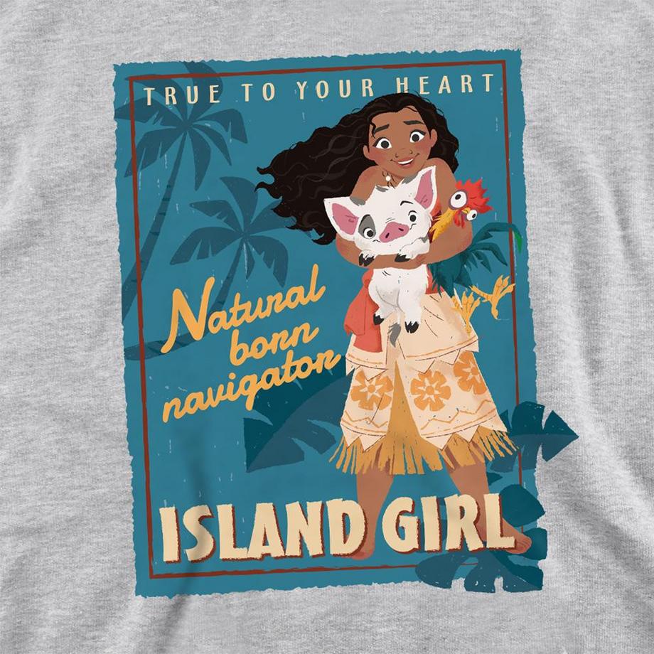 Disney  Island Girl Felpa Con Cappuccio 