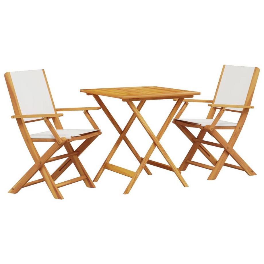 Ensemble de bistro bois d'acacia
