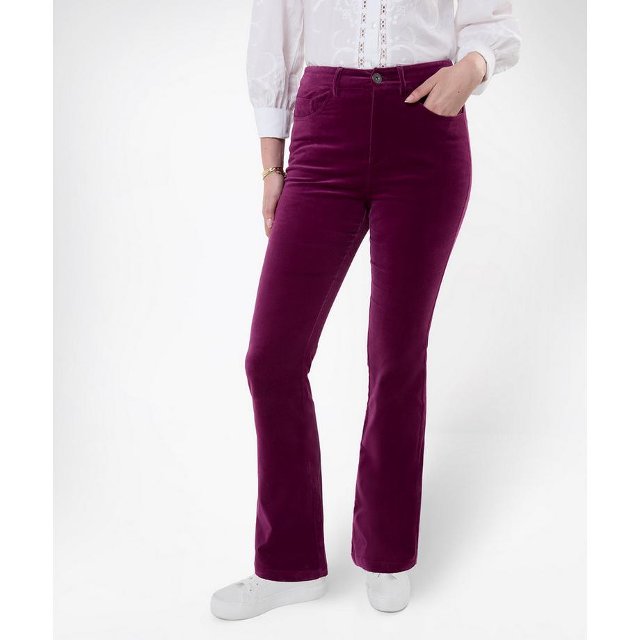 Luxuriöse Bootcut-Hose aus Moleskin