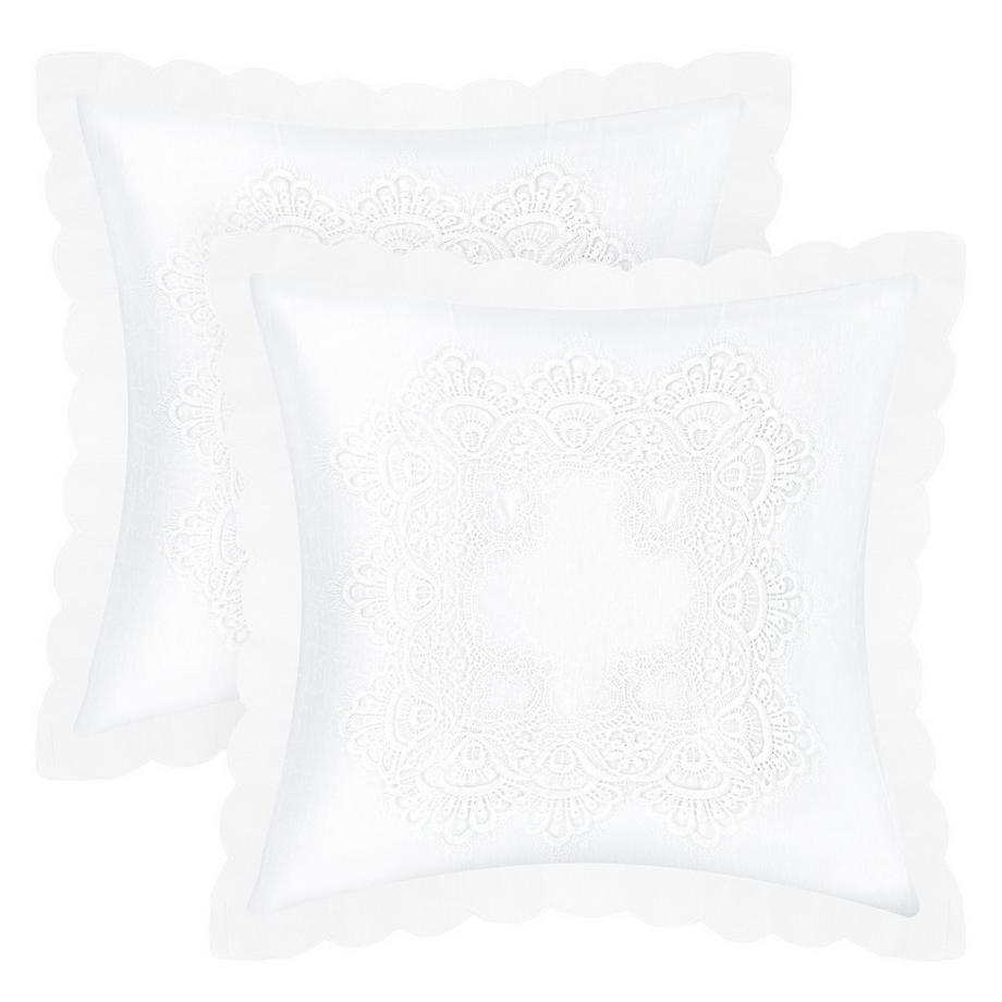 Avizar 2 Stk. Kissenbezüge Stickerei  