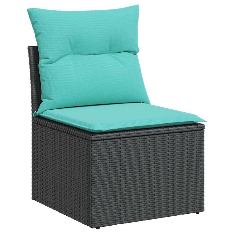 VidaXL Ensemble de canapés de jardin rotin synthétique  