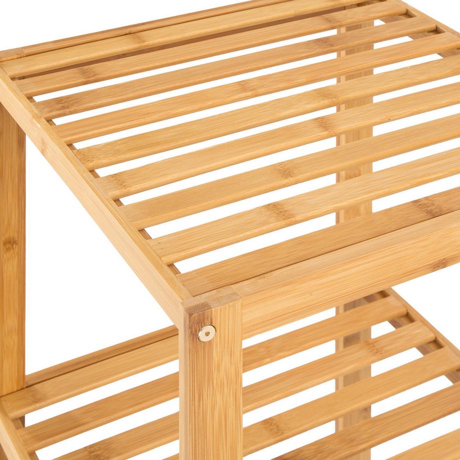 Tectake Badregal Cornelia aus Bambus mit 4 Ebenen  