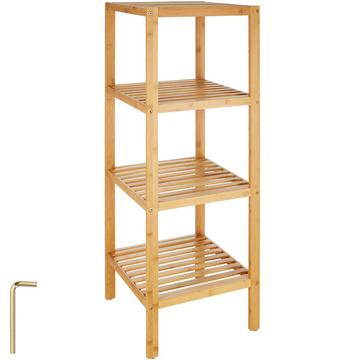Bambus Standregal 4 Böden 33x33x97cm