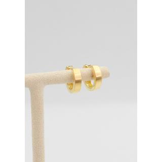 MUAU Schmuck  Creolen Gelbgold 750, 12mm 