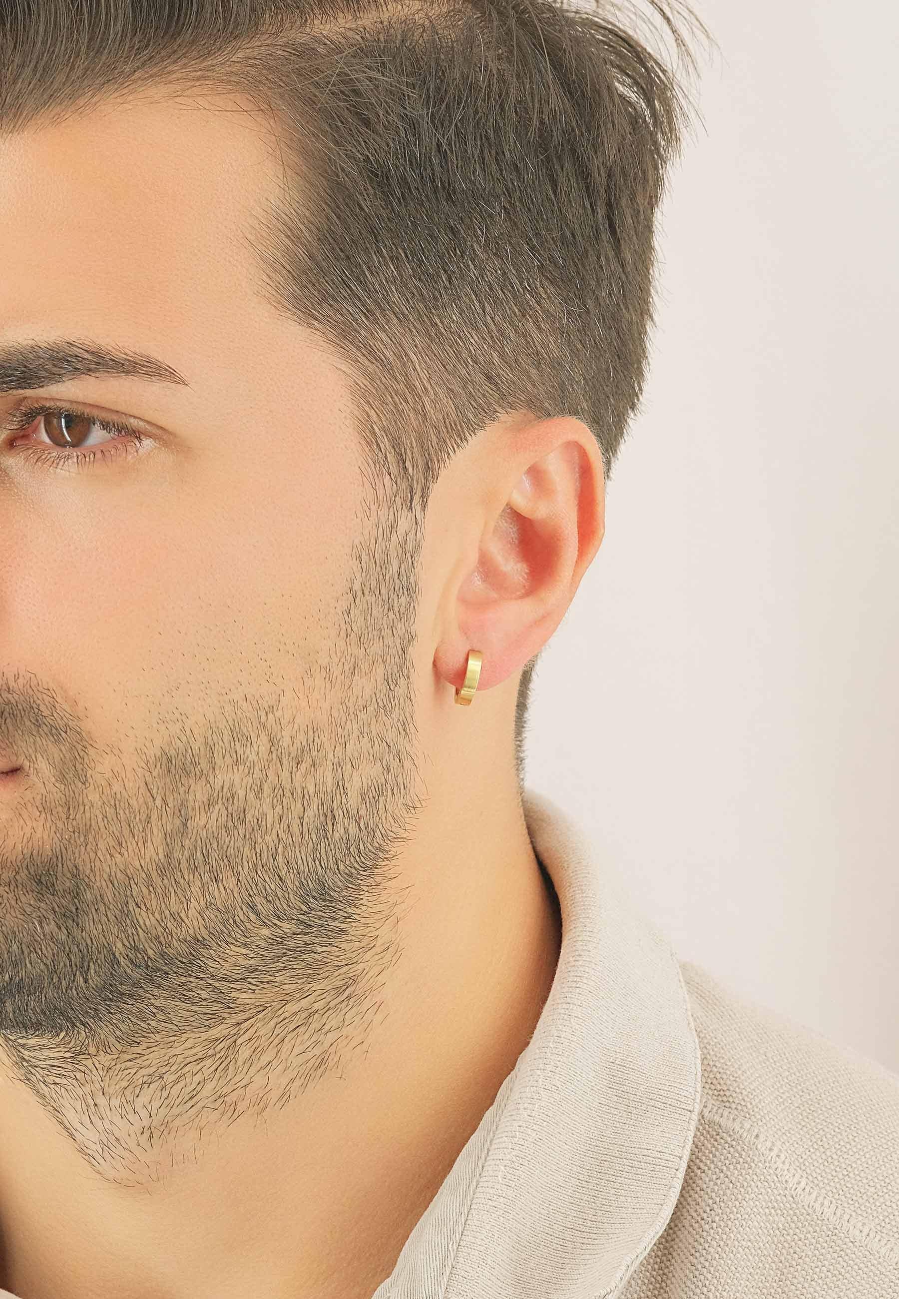 MUAU Schmuck  Creolen Gelbgold 750, 12mm 