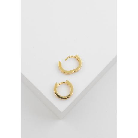 MUAU Schmuck  Creolen Gelbgold 750, 12mm 