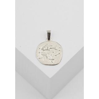 MUAU Schmuck  Pendentif signe du zodiaque poissons or blanc 750, 16x22mm 