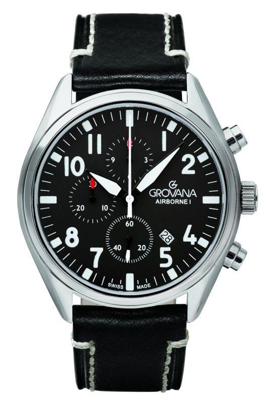 GROVANA  Collezione Airborne I Chrono - Orologio cronografo di fabbricazione svizzera 