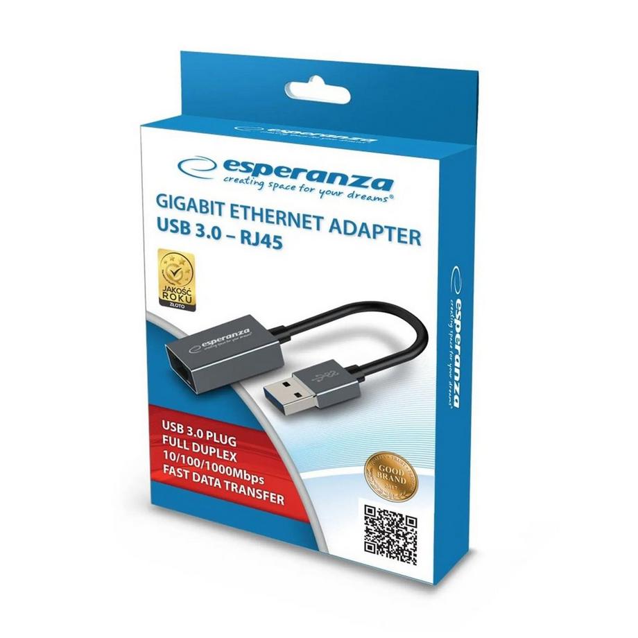 ESPERANZA  Adattatore di rete: da RJ45 a USB 3.0 