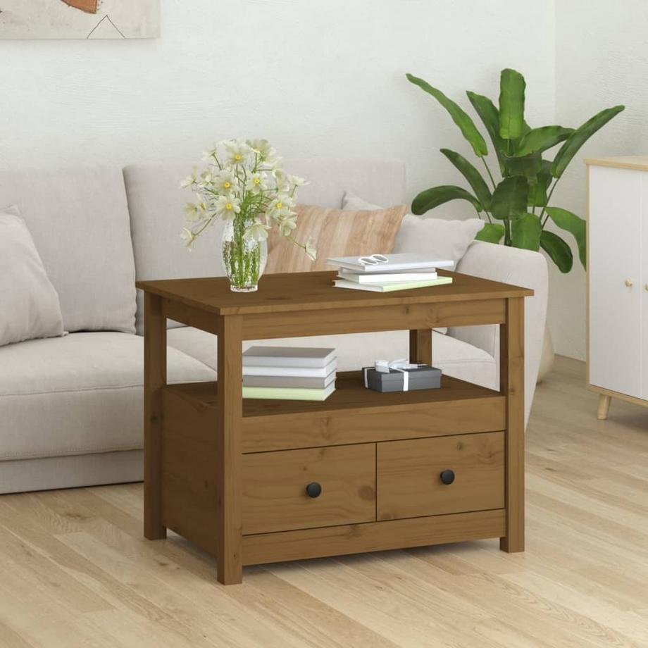 VidaXL Table basse bois de pin  