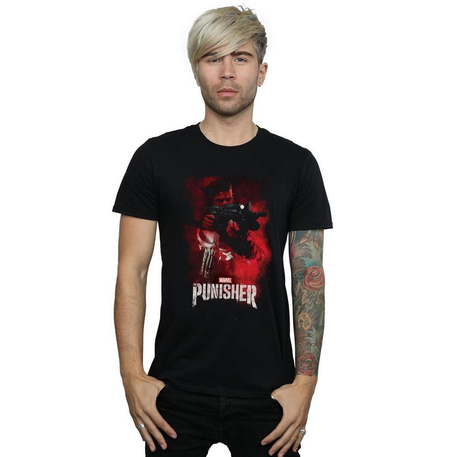 MARVEL The Punisher TV Series Red Smoke T-Shirt  
