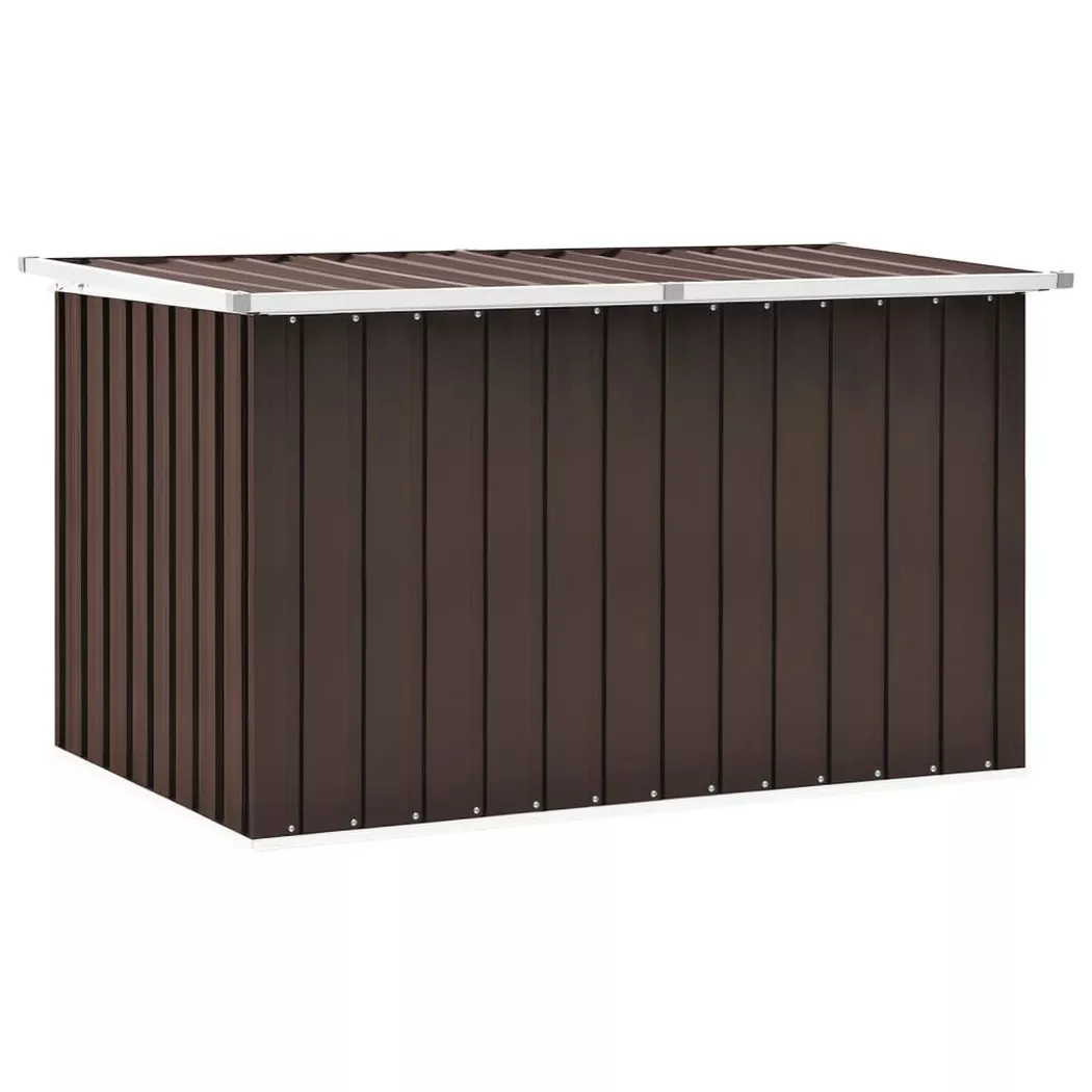 VidaXL - baule giardino Acciaio, One Size, Marrone