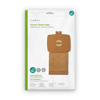 Nedis Sac pour aspirateur | 10 pcs. | Papier | Surtout vendu pour : Electrolux | Couleur marron  