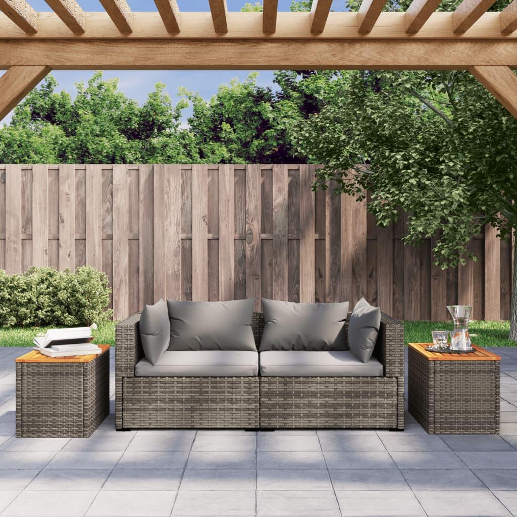 VidaXL Garten beistelltisch poly-rattan  