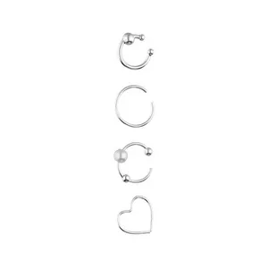 Ohrpiercings im Set aus 925er Silber