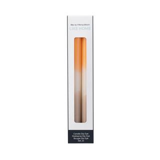 like. by Villeroy & Boch Bougie dip dye apricot, clay, 2 pièces Like Home  
