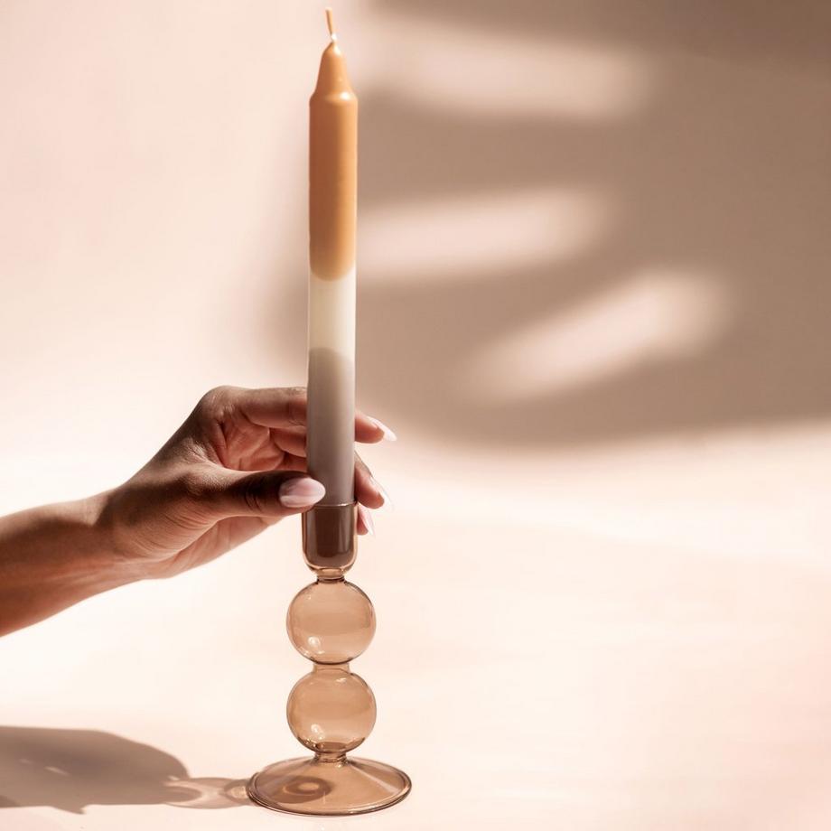 like. by Villeroy & Boch Bougie dip dye apricot, clay, 2 pièces Like Home  