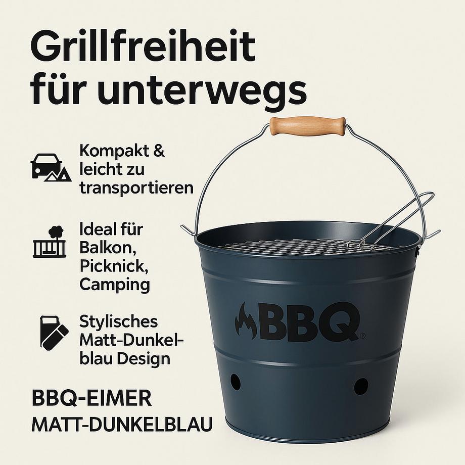 ProGarden Eimergrill stahl  