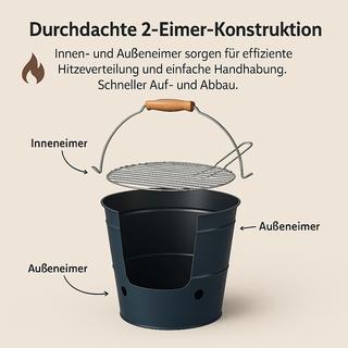 ProGarden Gril extérieur acier  