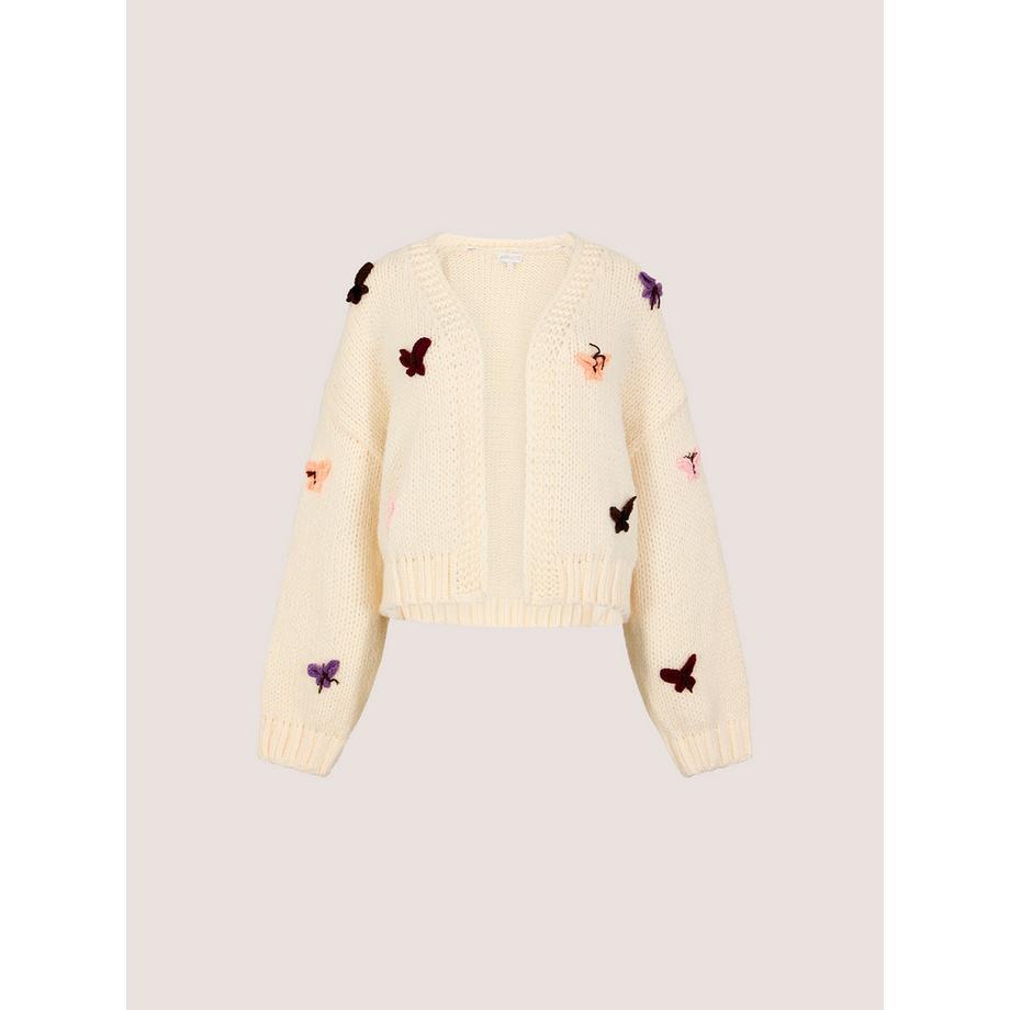 APRICOT Strickjacke mit Schmetterlingsapplikationen  