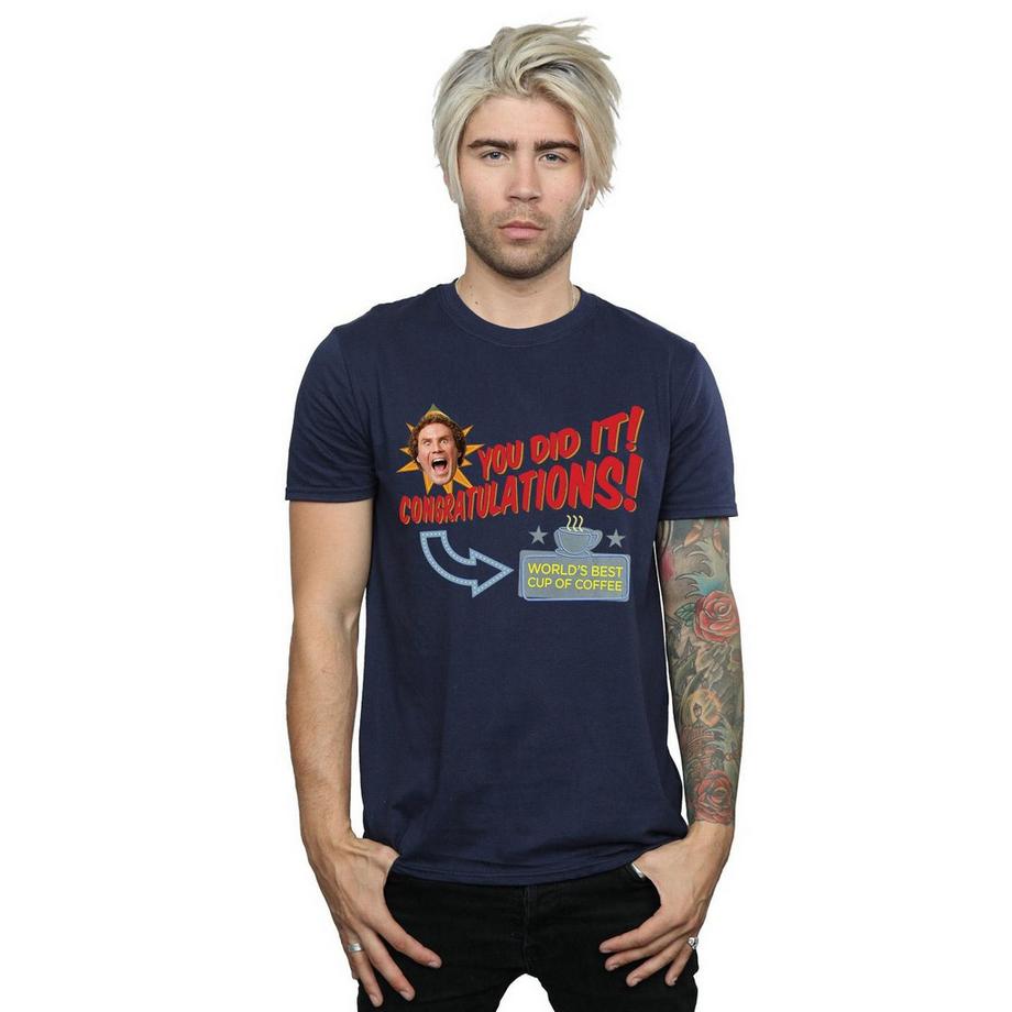 Elf T-shirt World's Best Coffee  