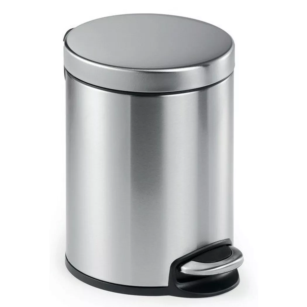 Durable Pedal bin stainless steel 5L round