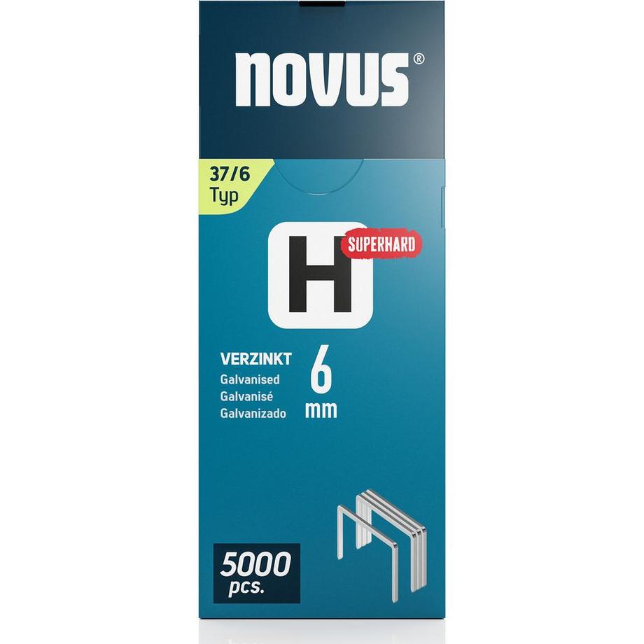Novus Feindrahtklammern Super Hard Kartonverpackung à 5000 Stk.  