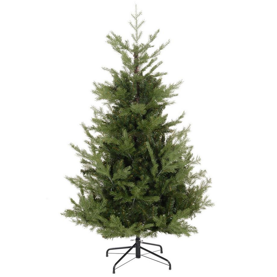 Sapin de Noël artificiel de 180 cm, branches denses et réalistes, avec 1942 pointes de branches, aspect réaliste pour Noël, vert