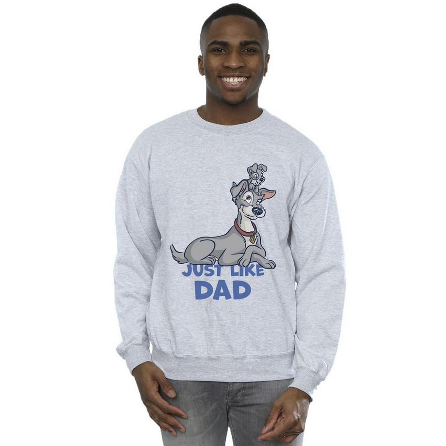 Disney Lady And The Tramp Just Like Dad Sweatshirt  