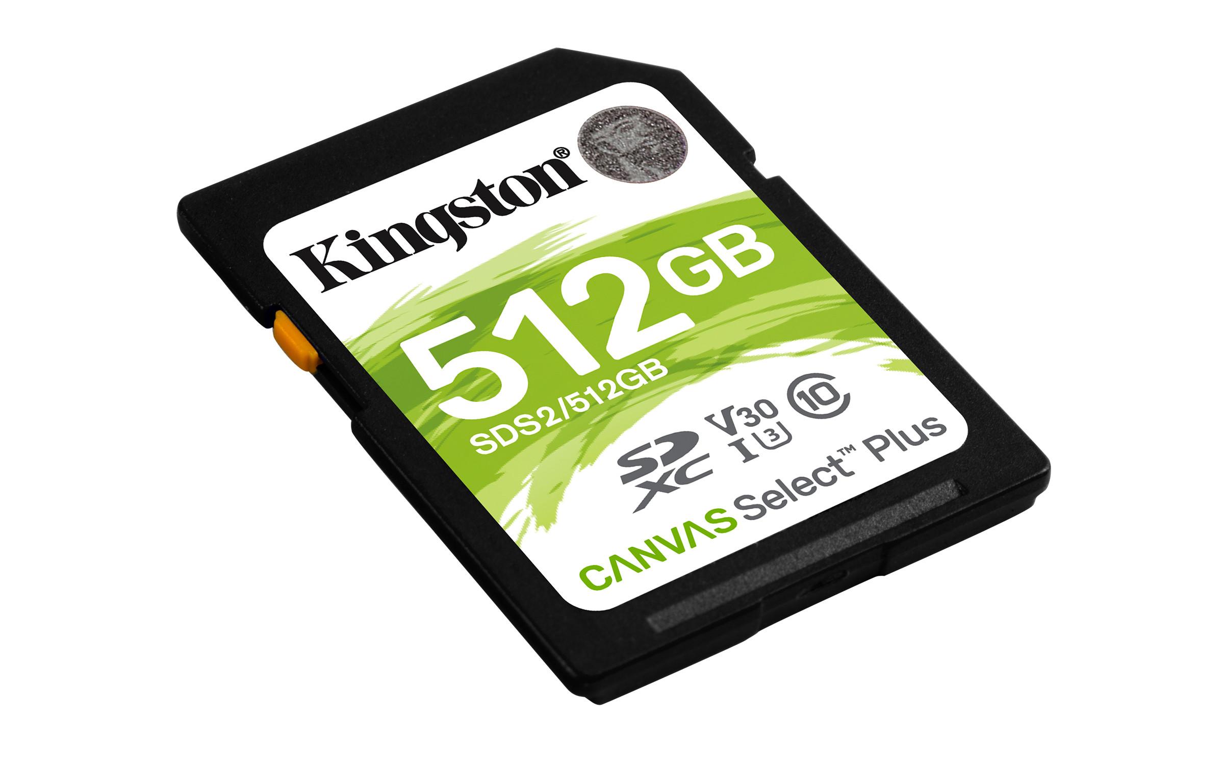 Kingston  512GB SDXC CANVAS SELECT PLUS 